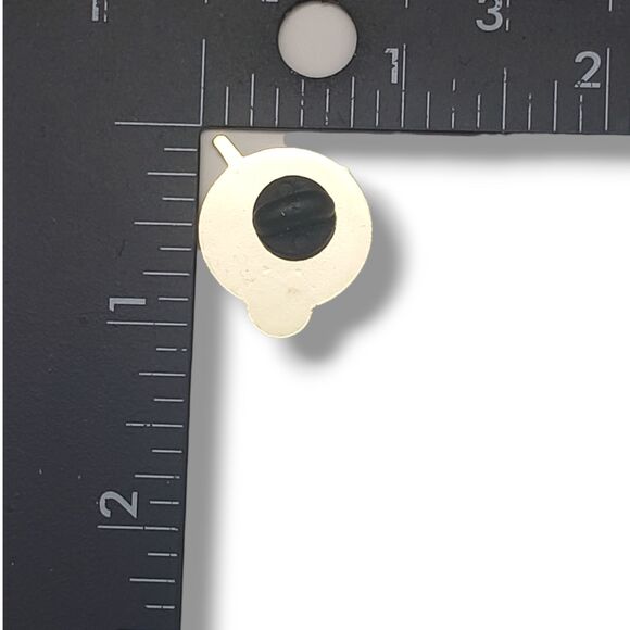 US Air Force Association Gold Tone White Blue Enamel Hat Lapel Pin - Picture 2 of 4